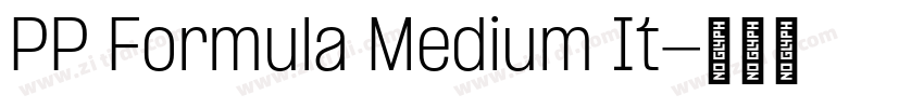 PP Formula Medium It字体转换